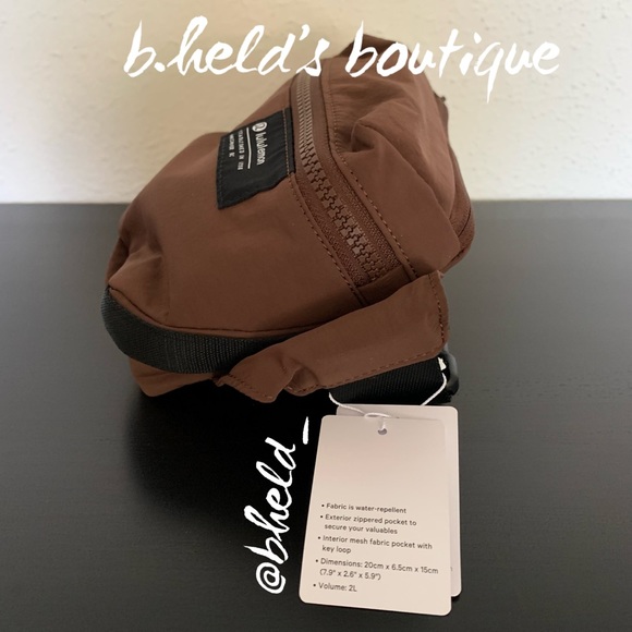 lululemon Clean Lines Belt Bag in Java Brown Neutral One Size (2L) Brand New NWT - Picture 4 of 15